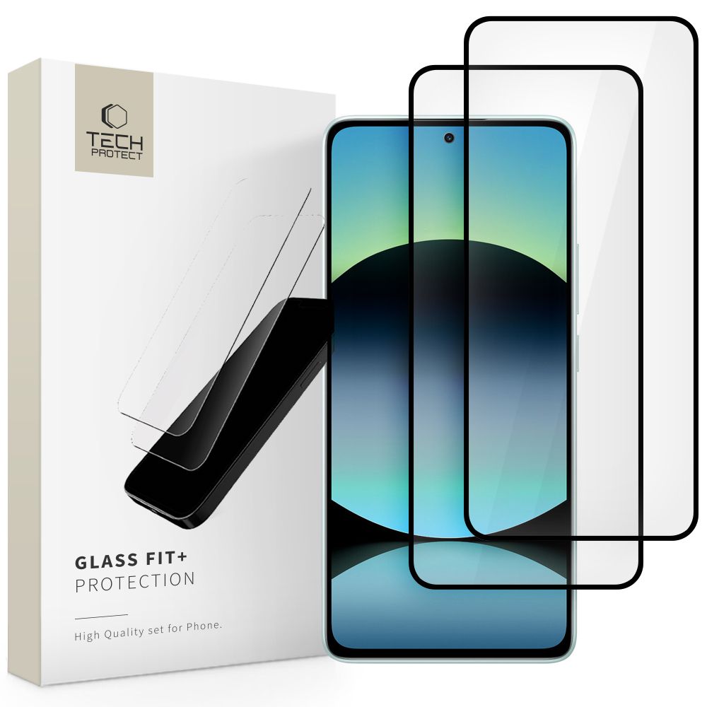 TECH-PROTECT GLASS FIT+ 2 PAKETA 3D Staklo Xiaomi Redmi Note 14 / Redmi Note 14 5G