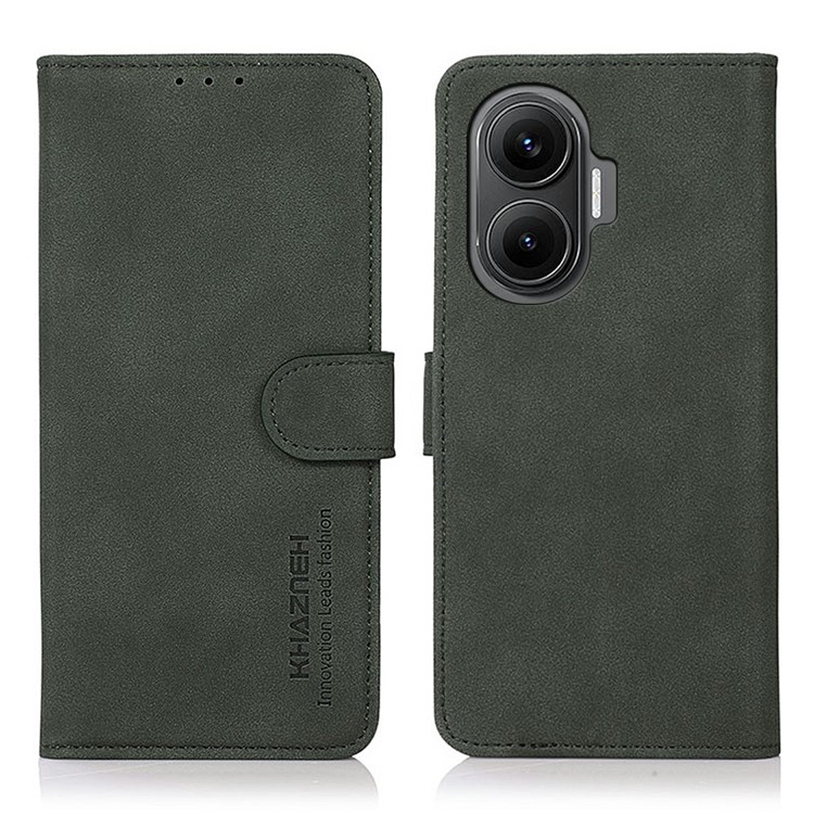 KHAZNEH MATTE Preklopna maskica za Xiaomi Poco F7 tamnozelena