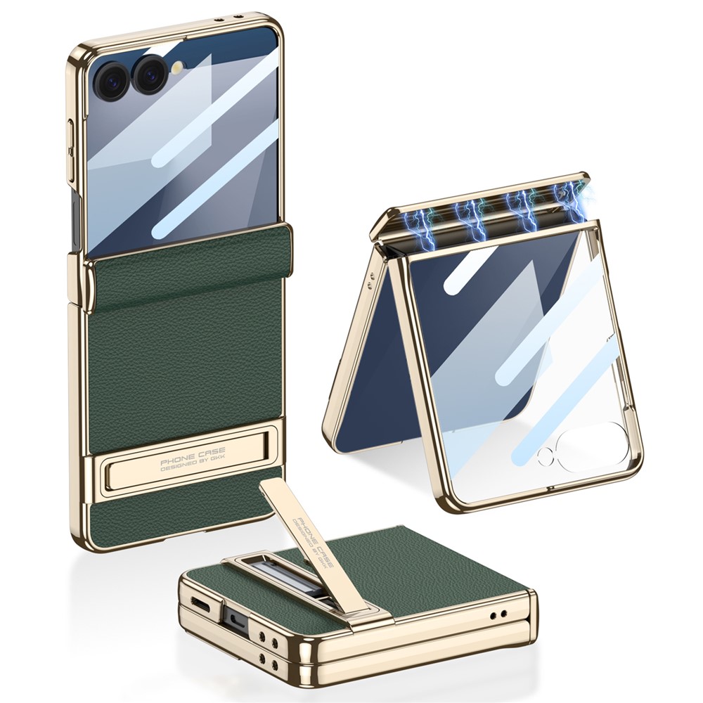 GKK AURA Zaštitna maskica sa stalkom Samsung Galaxy Z Flip7 5G zelena