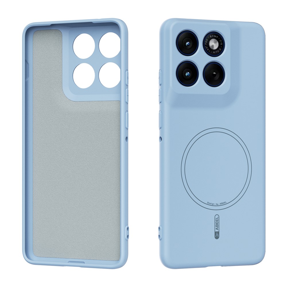 ABEEL SILICONE MAGSAFE Zaštitni poklopac za Motorola Edge 70 svijetloplavi