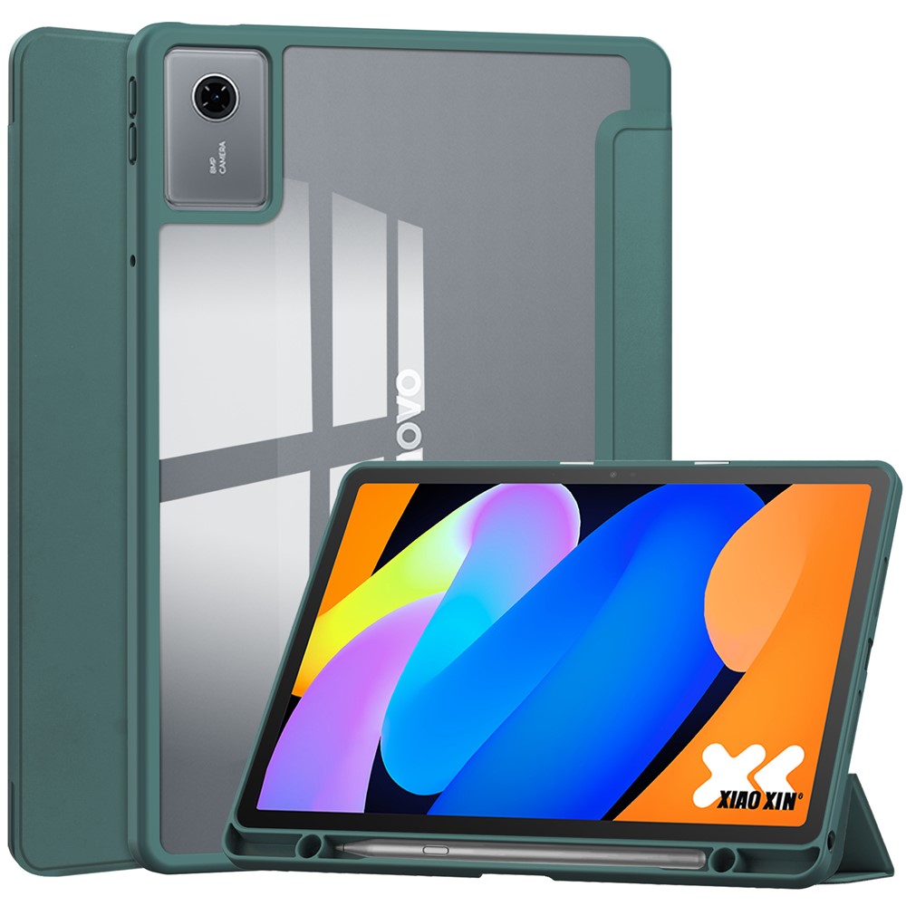 CRYSTAL Preklopna maskica za Lenovo Idea Tab 11 / Tab K11 Gen2 zelena
