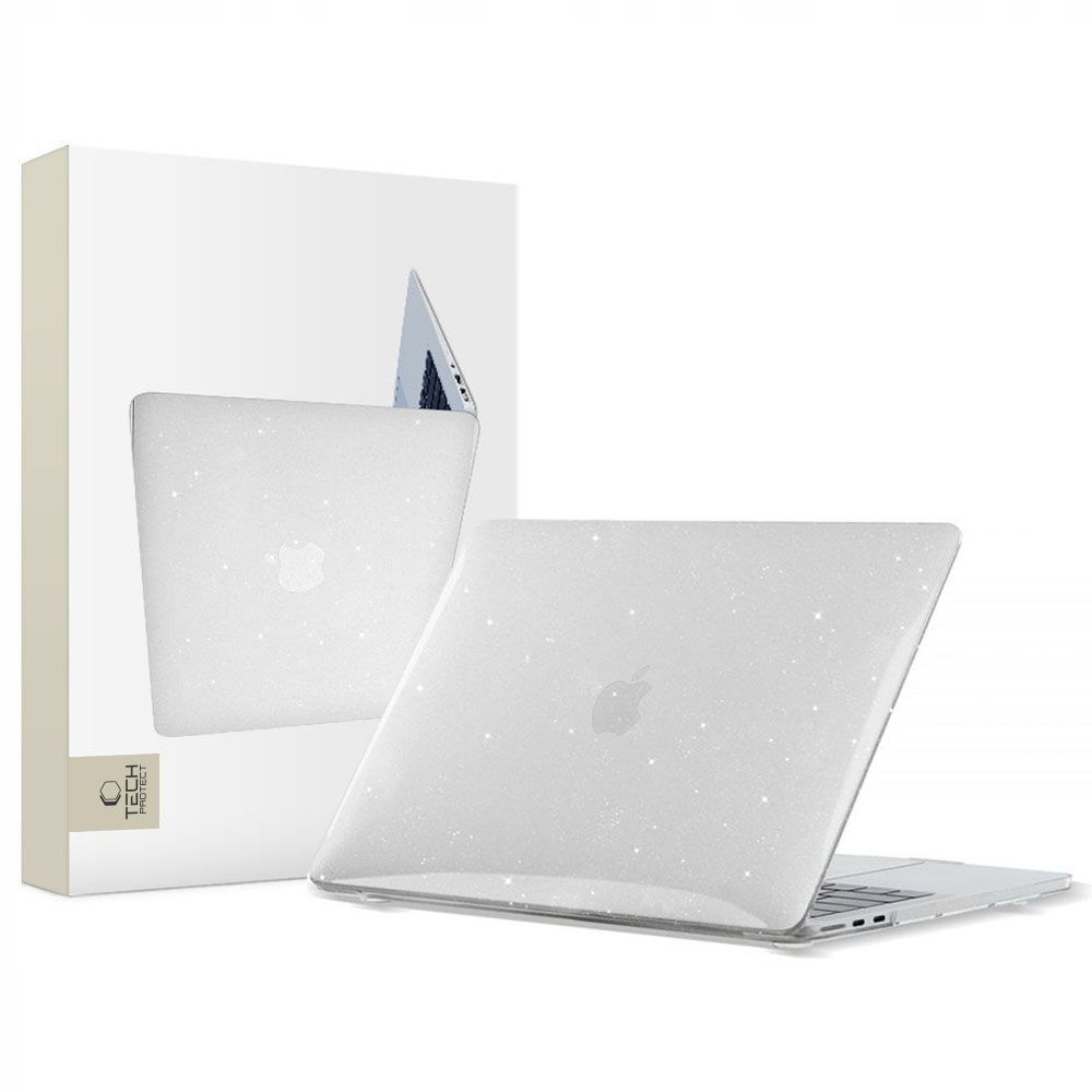 TECH-PROTECT SMARTSHELL Futrola za Macbook Air 13 (M2 / M3 / M4 / M5) GLITTER CLEAR