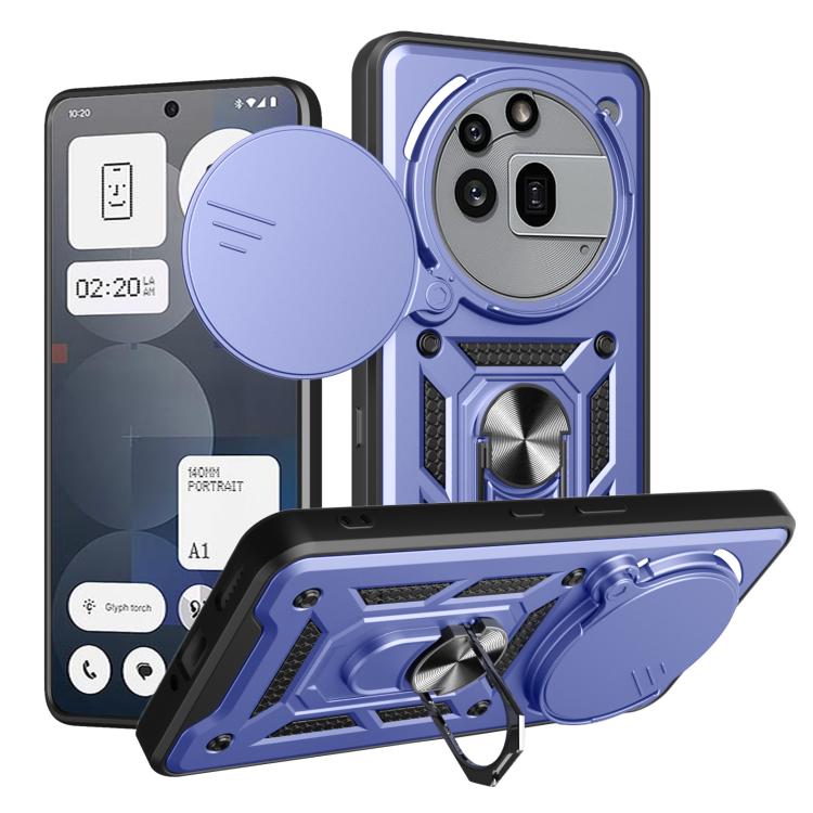 RING KAMERA Poklopac s držačem za Nothing Phone (3a) Pro plavi