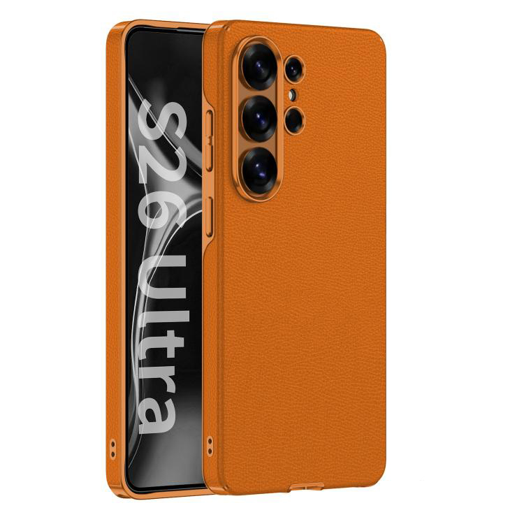 GKK LEATHER CASE Zaštitna maskica za Samsung Galaxy S26 Ultra 5G ORANGE