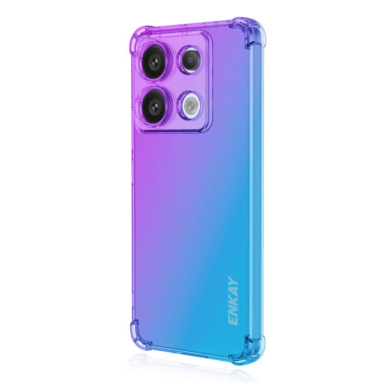 ENKAY GRADIENT Zaštitna navlaka za Xiaomi Redmi Note 14S PURPLE BLUE