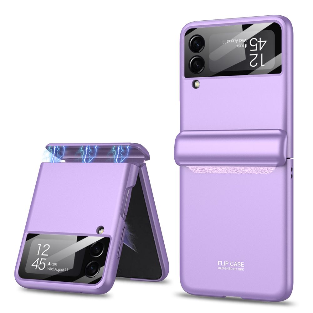 GKK MAGNETIC Plastična maska Samsung Galaxy Z Flip 4 5G svijetloljubičasta