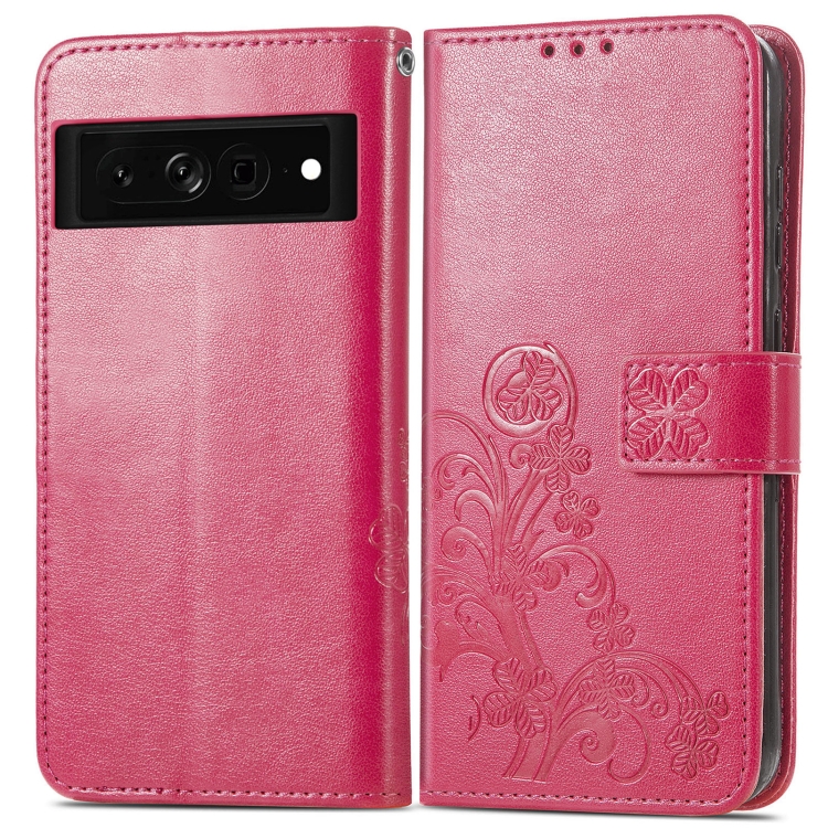 ART FLOWER S Wallet maska za Google Pixel 7 tamno roza