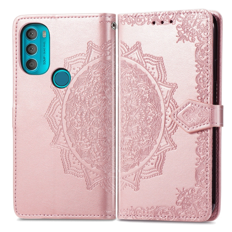 ART Maska za novčanik Motorola Moto G71 5G ORNAMENT pink