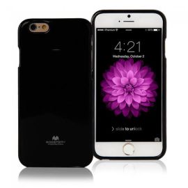 MERCURY JELLY obal (bez výrezu na logo) Apple iPhone 6 / 6S čierny