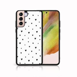 MY ART Zaštitna maskica za Samsung Galaxy S22 5G BLACK HEARTS (167)