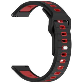 SPORTY Zamjenjivi silikonski remen Garmin Vivoactive 5 / Vivoactive 6 crno-crveni