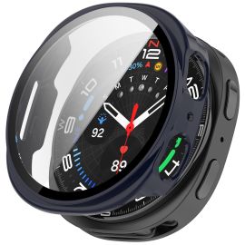 PC FULL COVER Plastično kućište sa staklom za Samsung Galaxy Watch8 44mm tamnoplavo