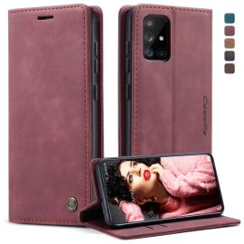 CASEME Flip futrola za Samsung Galaxy A71 bordo