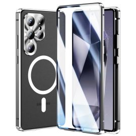 MAGSAFE MAGNETIC Zaštitna navlaka za cijelo tijelo Samsung Galaxy S25 Ultra 5G srebrna