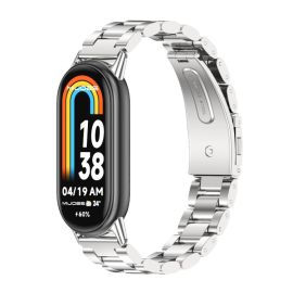 CLASSIC Metalna narukvica za Xiaomi Smart Band 10 / 9 / 8 srebrna