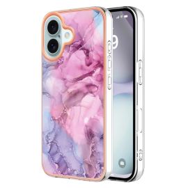 IMD MARBLE Zaštitni poklopac za Apple iPhone 16 PINK