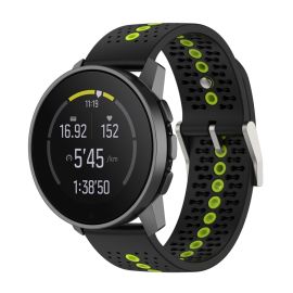 HOLE Silikonski remen za Suunto Race / Suunto Race S / Suunto Run crni