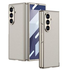 GKK LEATHER Maskica sa staklom za Samsung Galaxy Z Fold7 5G TITANIUM GREY