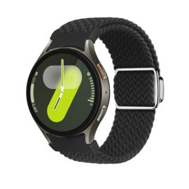 PLETENI najlonski remen za Samsung Galaxy Watch 7 (40 / 44 mm) BLACK
