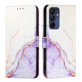 ART MARBLE Navlaka za novčanik za Samsung Galaxy A16 / A16 5G WHITE PURPLE