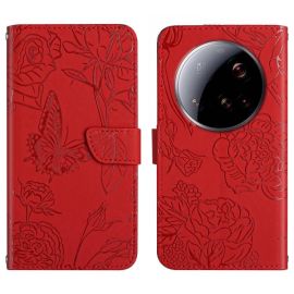 ART BLOSSOM Torbica za novčanik za Xiaomi 15 Ultra crvena