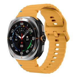 WAVY Silikonski remen za Samsung Galaxy Watch Ultra / Watch Ultra 2025 žuti