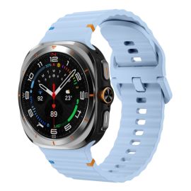 WAVY Silikonski remen za Samsung Galaxy Watch Ultra / Watch Ultra 2025 svijetlo plava