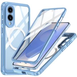 DUAL MAGSAFE Obostrani zaštitni poklopac za Samsung Galaxy S25 Edge plavi