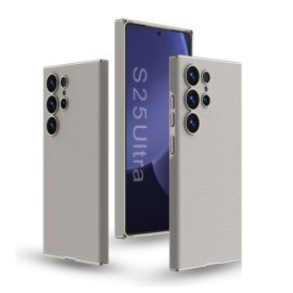 GKK LEATHER KUĆIŠTE Zaštitni poklopac za Samsung Galaxy S25 Ultra 5G TITANIJ GREY