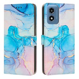 ART MARBLE Novčanik maskica za Motorola Moto G04 / G24 / G24 Power BLUE-PINK