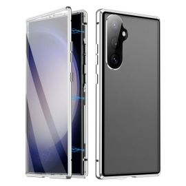 Magnetska maskica 360 za Samsung Galaxy S25+ 5G srebrna