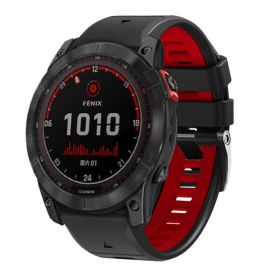 SPORTY QUICK FIT Zamjenjivi silikonski remen Garmin - širina 22mm BLACK-RED