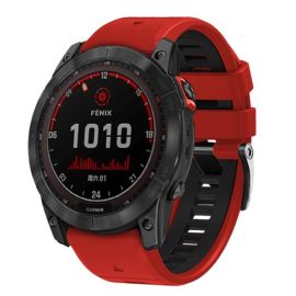SPORTY QUICK FIT Zamjenjivi silikonski remen Garmin - širina 22mm RED-BLACK