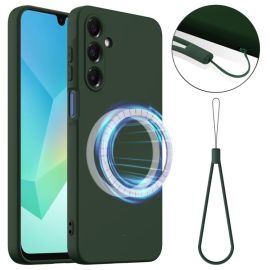 RUBBER MAGSAFE Silikonska maskica za Samsung Galaxy A17 / A17 5G DARK GREEN