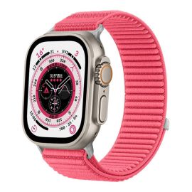 xDfind NYLON Zamjenjivi remen za Apple Watch 44 / 45 / 46 / 49mm RED-PINK