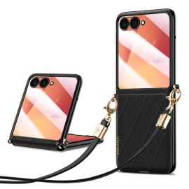 SULADA ELEGANT Zaštitna maskica s remenom Samsung Galaxy Z Flip7 5G crna