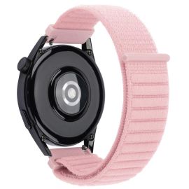 NYLON KOPČE I PETLJA Univerzalna narukvica za sat širine 20 mm ružičasta