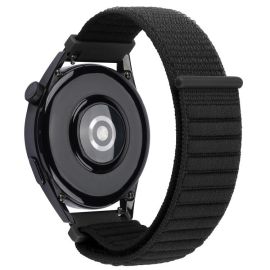 NYLON KOPČA I PETLJA Univerzalna narukvica za sat širine 20 mm, crna