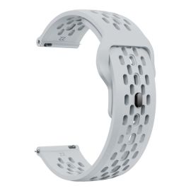 AIRY Univerzalna silikonska narukvica za sat širine 20 mm svijetlo siva
