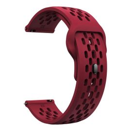 AIRY Univerzalni silikonski remen za sat širine 20 mm bordo