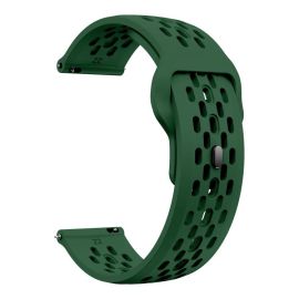 AIRY Univerzalna silikonska narukvica za sat širine 20 mm tamnozelena