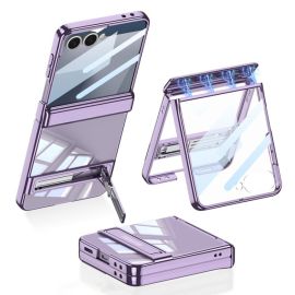 GKK PHANTOM Zaštitna maska sa stalkom za Samsung Galaxy Z Flip7 5G ljubičasta