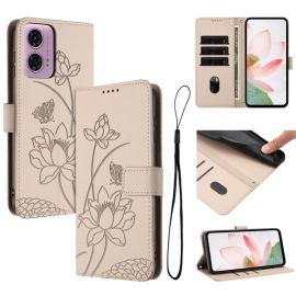 ART LOTUS Futrola za novčanik za Motorola Moto G04 / G24 / G24 Power zlatna