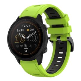 SPORTY Zamjenjivi silikonski remen Garmin Forerunner 955 LIME GREEN-BLACK