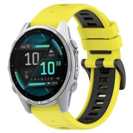 SPORTSKI Zamjenjivi silikonski remen Garmin Fenix 8 43mm žuto-crni