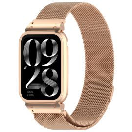 SET MILANESE Metalno kućište sata + remen Xiaomi Smart Band 9 Pro ROSE GOLD