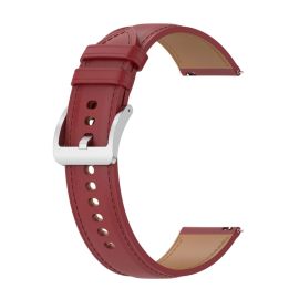 LEATHER Kožni remen za Garmin Forerunner 165 crveni