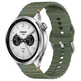 WAVY Silikonski remen za Xiaomi Watch S4 zeleni