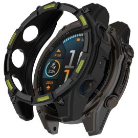 TPU HALF POKLOPAC Zaštitna maska za Garmin Tactix 8 AMOLED 51 mm crno-zelena