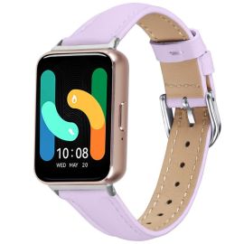 LEATHER Kožni remen za Samsung Galaxy Fit3 ljubičasti